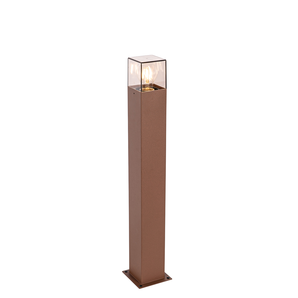 Lampada da esterno industriale da terra 70 cm marrone ruggine IP44 - Danimarca