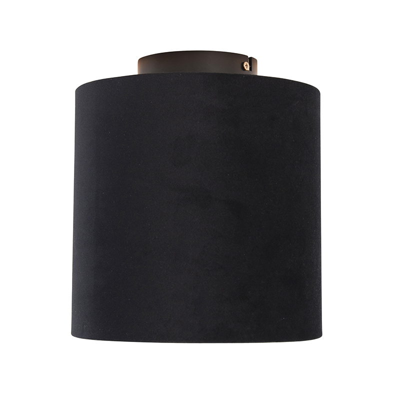Deckenleuchte mit Schirm schwarz/gold 20 cm - Combi schwarz