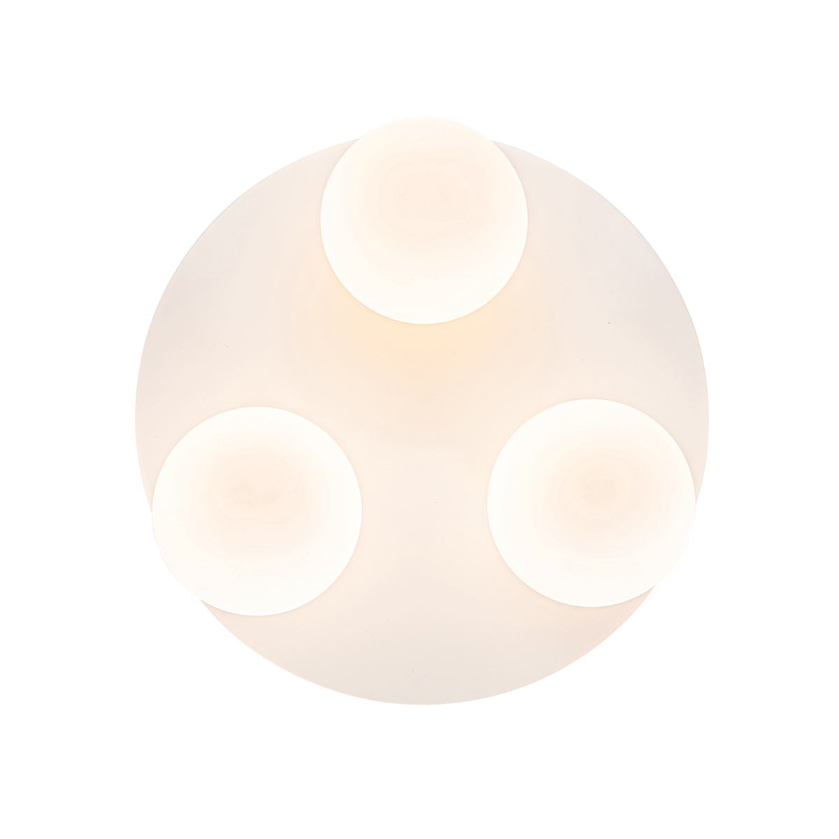 Plafón de baño moderno blanco 3-luces - CEDERIC
