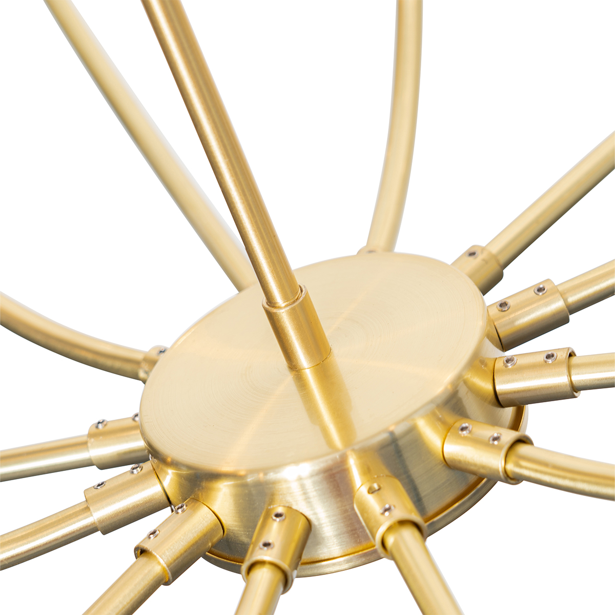 Classic hanging lamp gold with glass 12 lights Elien