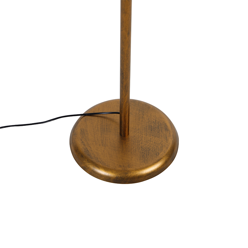 Vintage Stehlampe Gold 2-Licht - Botanica