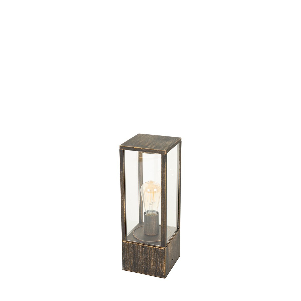 Lampada da terra da esterno vintage oro antico 40 cm IP44 - Charlois