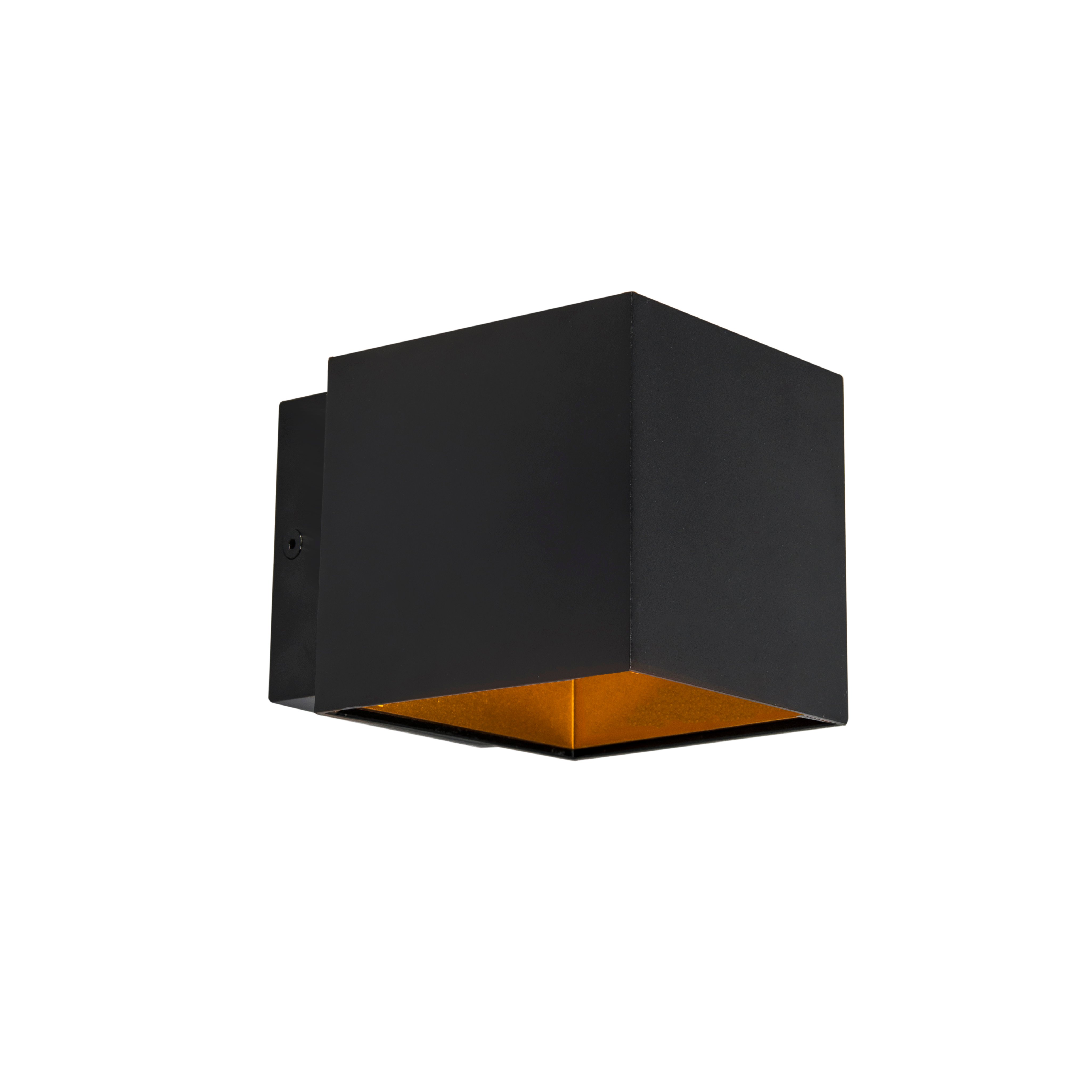 Applique murale design noir/or avec LED - Caja