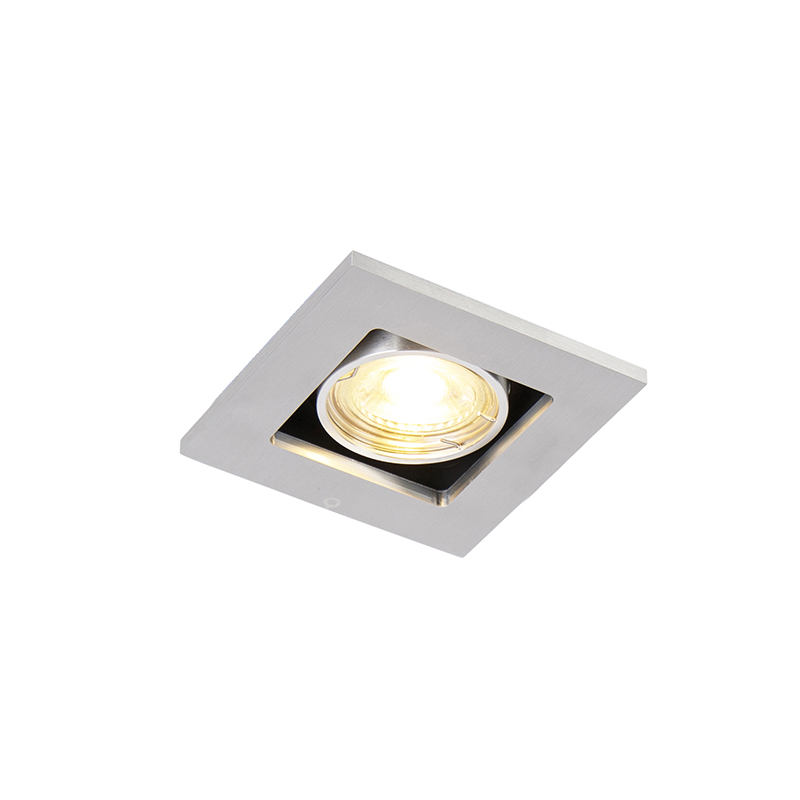 Faretto Led da Incasso Quadrato luce Bianca,(3,6,12,18,24W)-(luce calda,  naturale, fredda), diametro foro da 75 a 285 mm ideale per soffitto