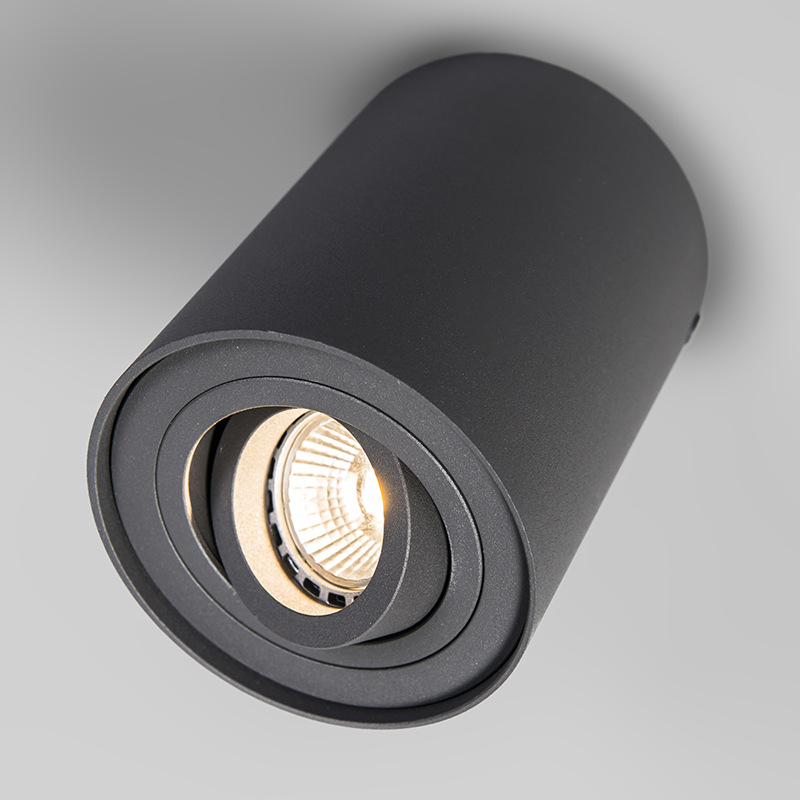 Set of 6 Ceiling Spotlights Rondoo Up Dark Grey