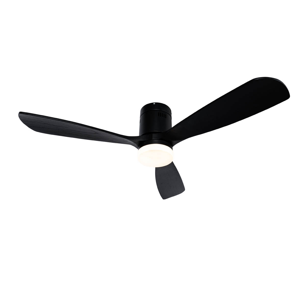Ventilador de techo inteligente negro 132cm con LED regulable con mando a distancia - Sofia