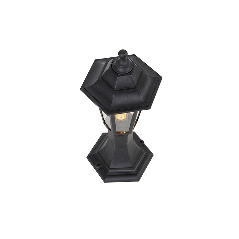 Lampada da terra classica per esterni nera 42,2 cm IP44 - New Haven