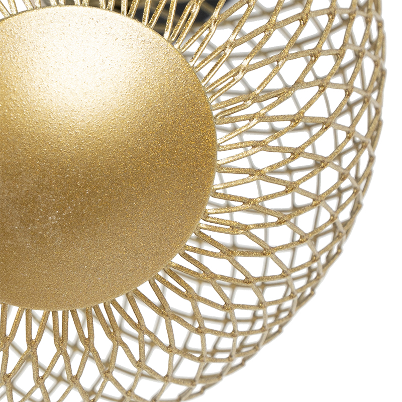 Spot schwarz mit gold verstellbar - Athens Wire