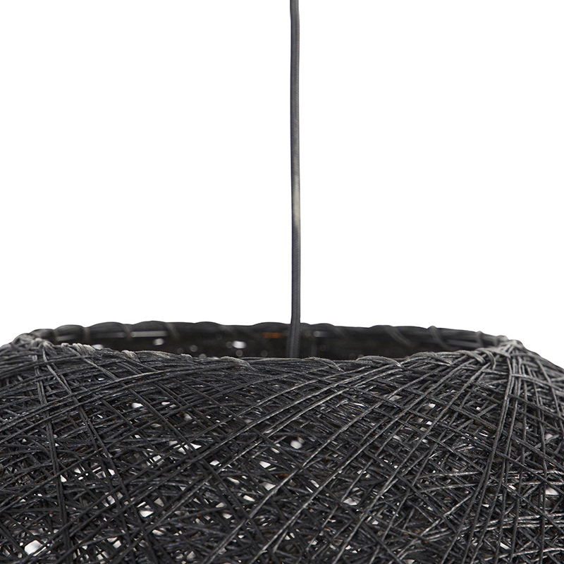 Rustic Pendant Light Black 60 cm - Corda