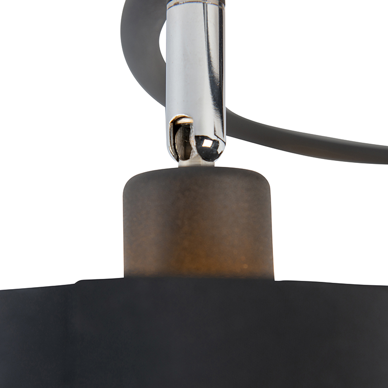 Modern Ceiling Light Black 3 Lights - Lofty