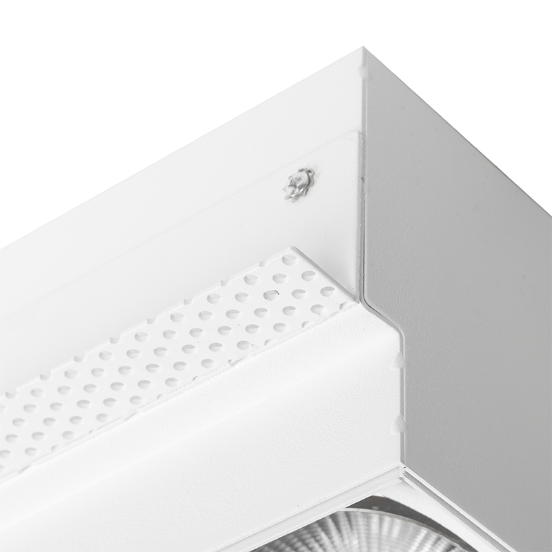 Faretto da incasso bianco GU10 AR111 senza cornice 2 luci - Oneon