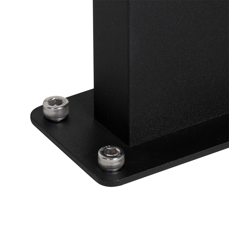 Lampada da terra da esterno industriale nera IP44 - Femke