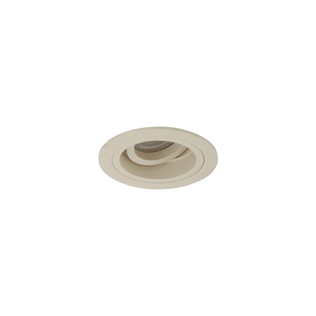 Set of 6 Modern Recessed Spotlights Beige GU10 50mm Rotatable and ...