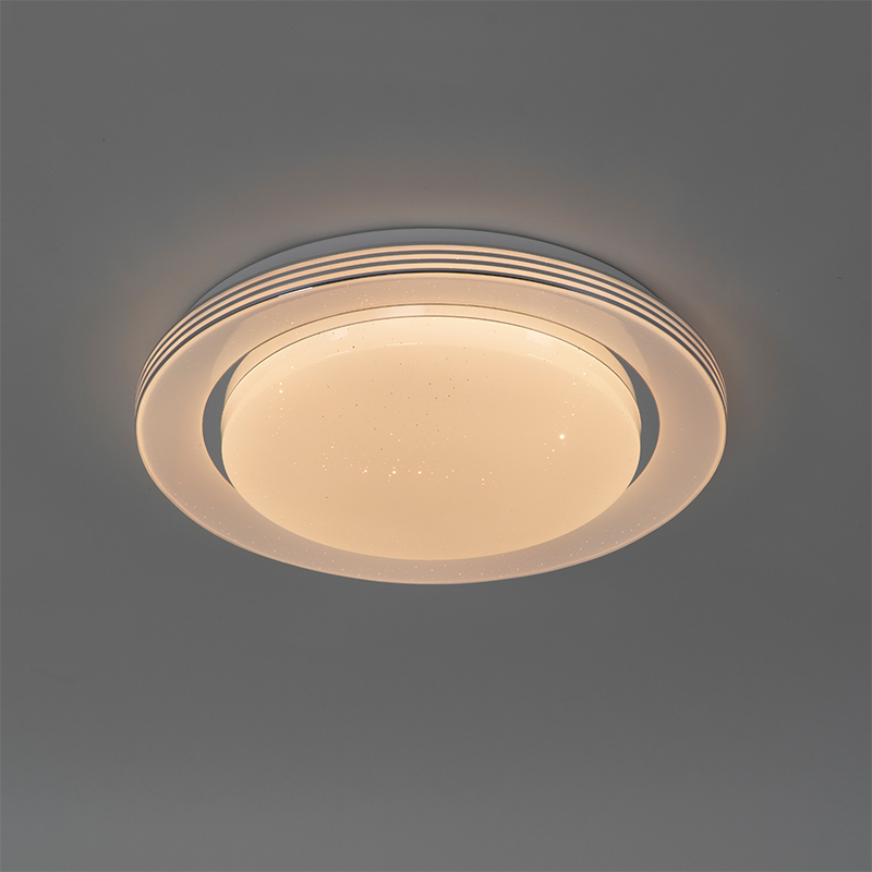 Plafón blanco 38 cm con LED y mando a distancia - Jochem