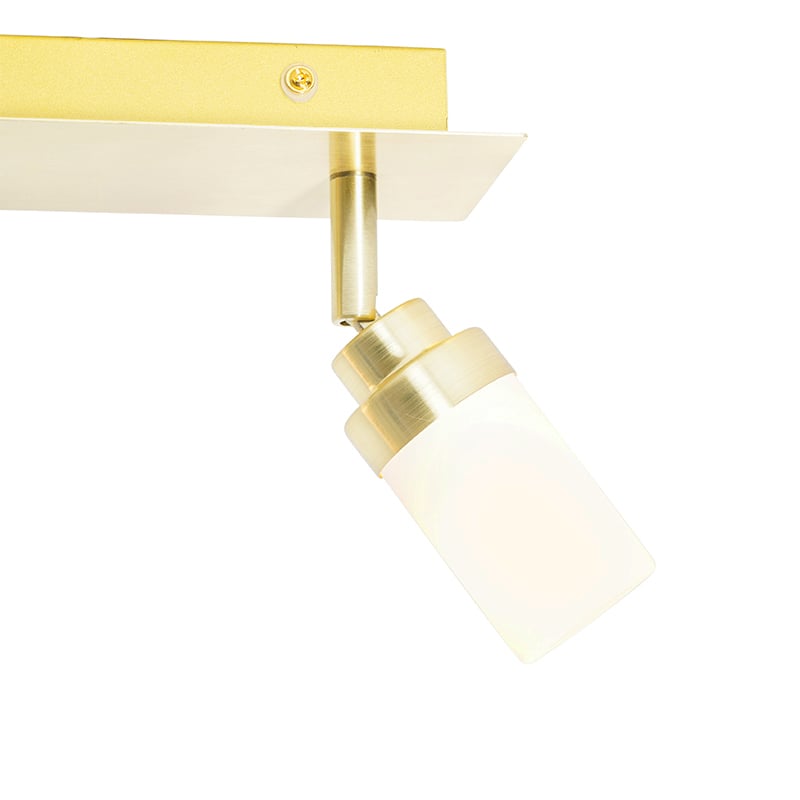 Spot de salle de bain moderne en laiton 2 lumières IP44 - Japie