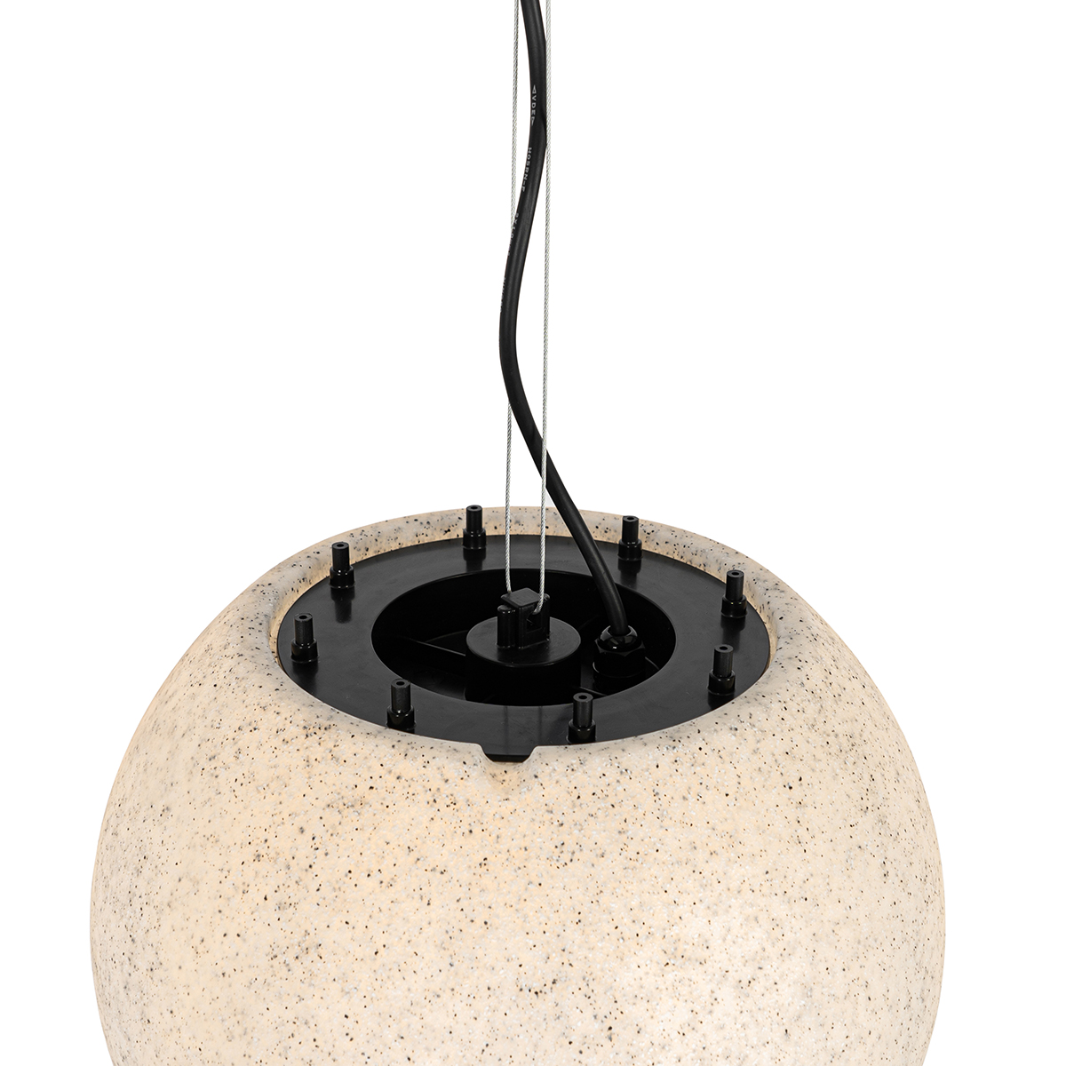 Lámpara colgante moderna de exterior gris 35 cm IP65 - Nura