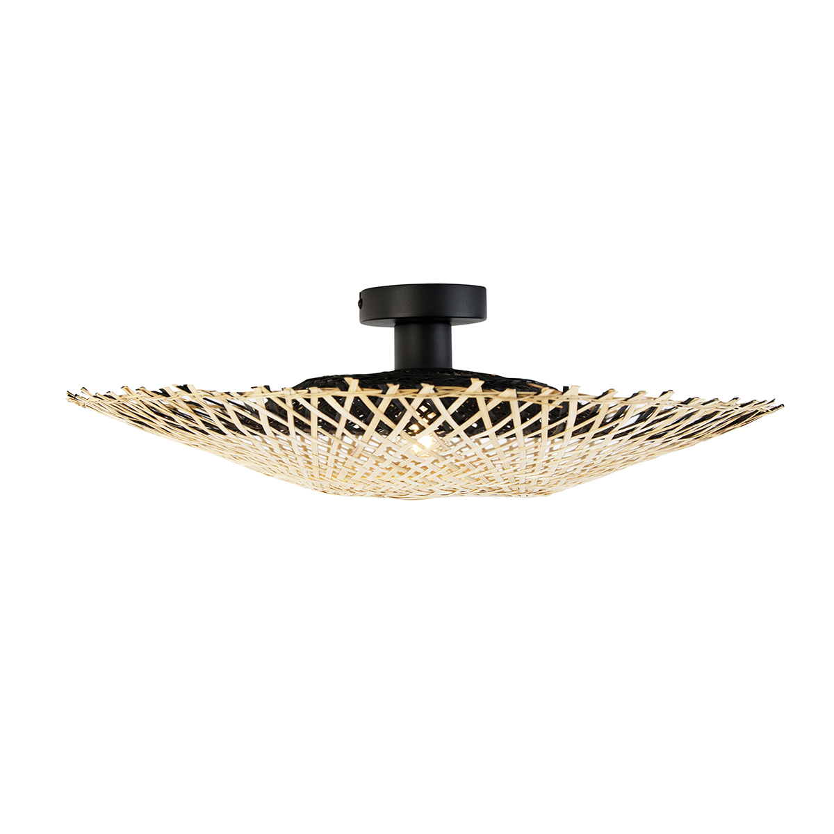 QAZQA Oosterse plafondlamp bamboe 50 cm - Rina kopen? Shop bij