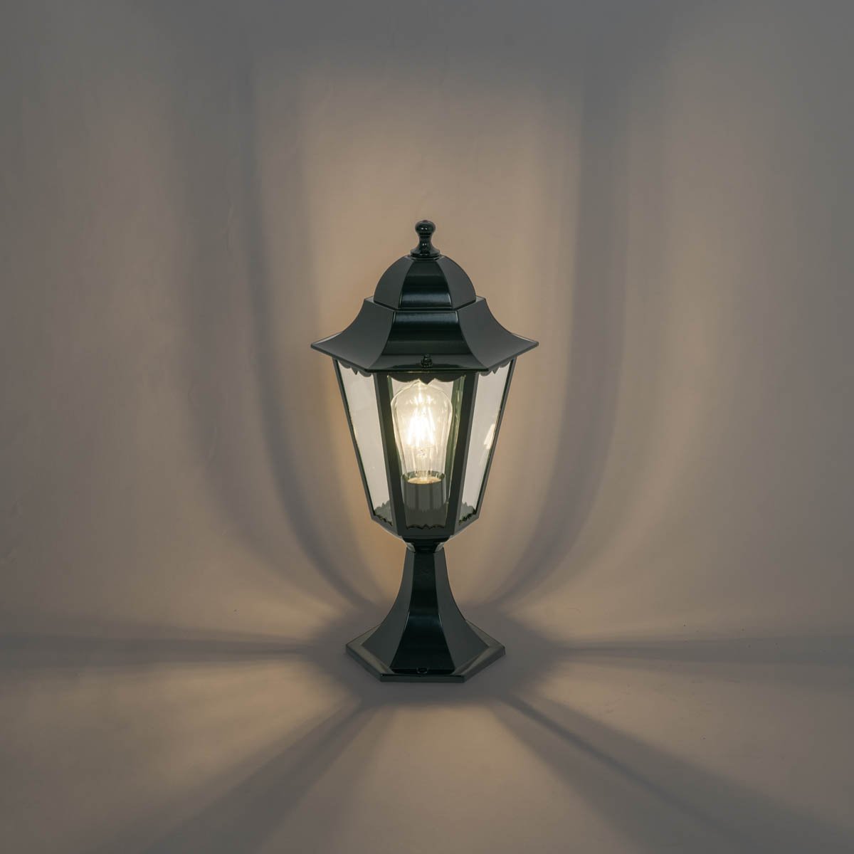 Classic outdoor lantern base dark green IP44 - New Orleans