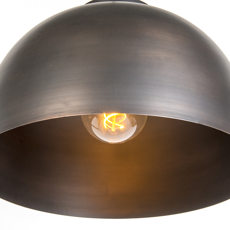 Lámpara colgante industrial marrón 40 cm - Hoodi