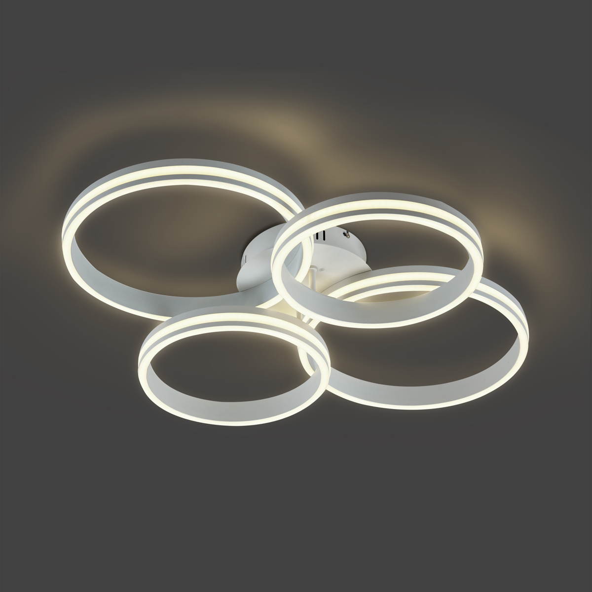 Plafón blanco con LED de 4 luces regulable en 3 pasos - Navara