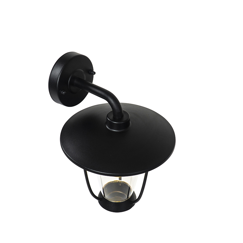 Lampada da parete esterna moderna nera - Khana
