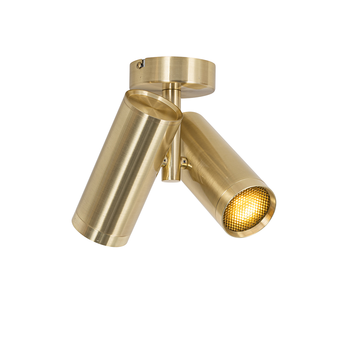 DesignSpot gold verstellbar 2flammig Scopio Honey