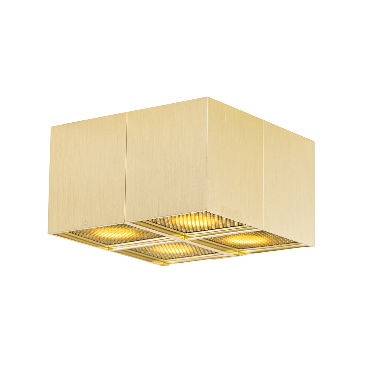 Foco de diseño dorado 4 luces - Qubo Honey
