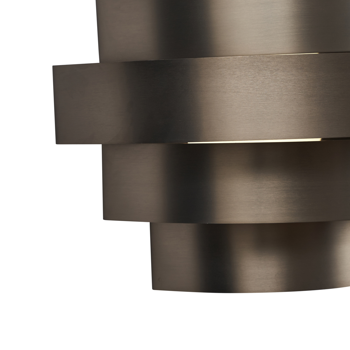 Lámpara de pared moderna color bronce de cañón con LED regulable en 3 pasos - Lines
