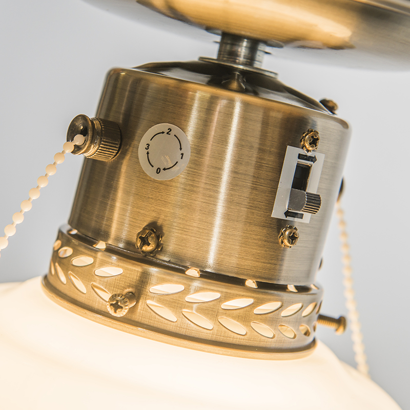 QAZQA + Retro/Vintage Ventilador de techo industrial 100cm madera