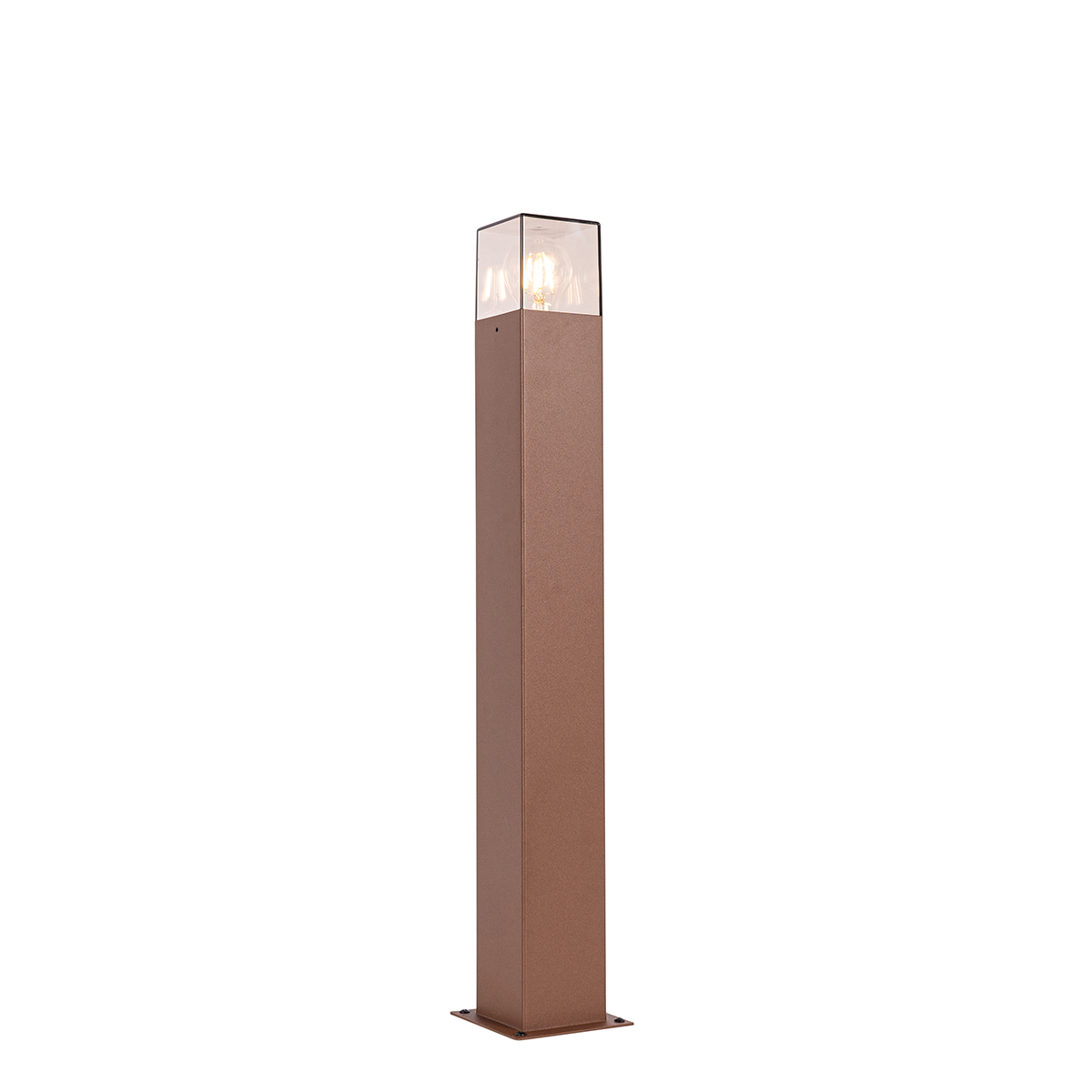 Lampada da esterno industriale da terra 70 cm marrone ruggine IP44 - Danimarca