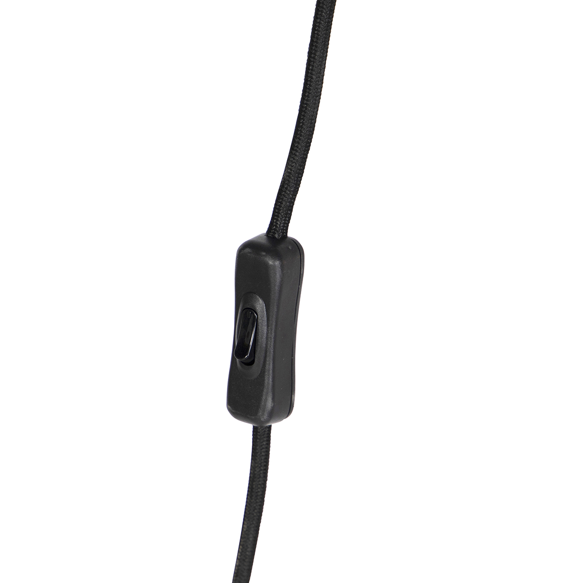 Pendant Light Black with Plug Incl. PS160 Gold Dimmable - Cavalux