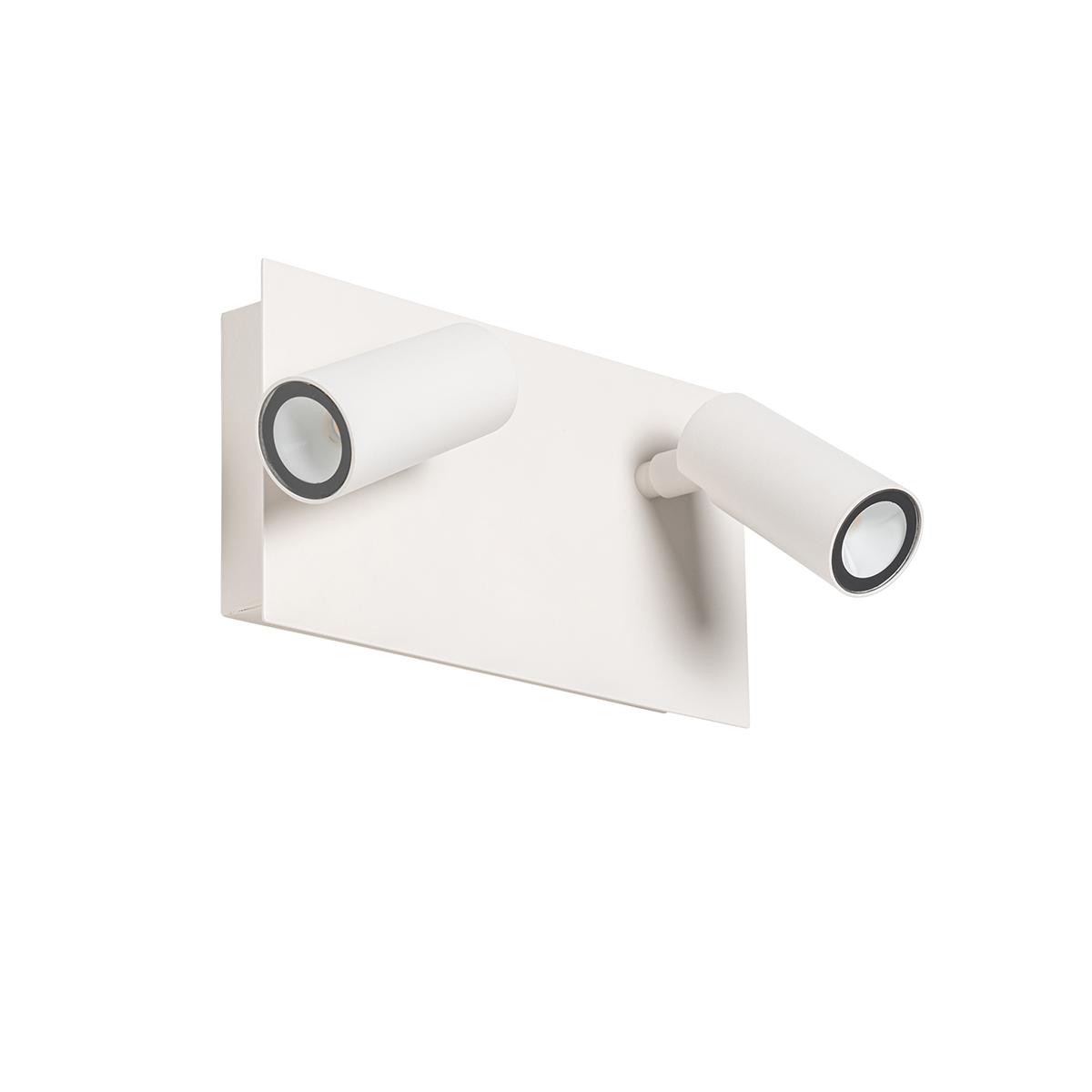 Lampada da parete per esterni moderna bianca con LED 2 luci IP54 - Simon