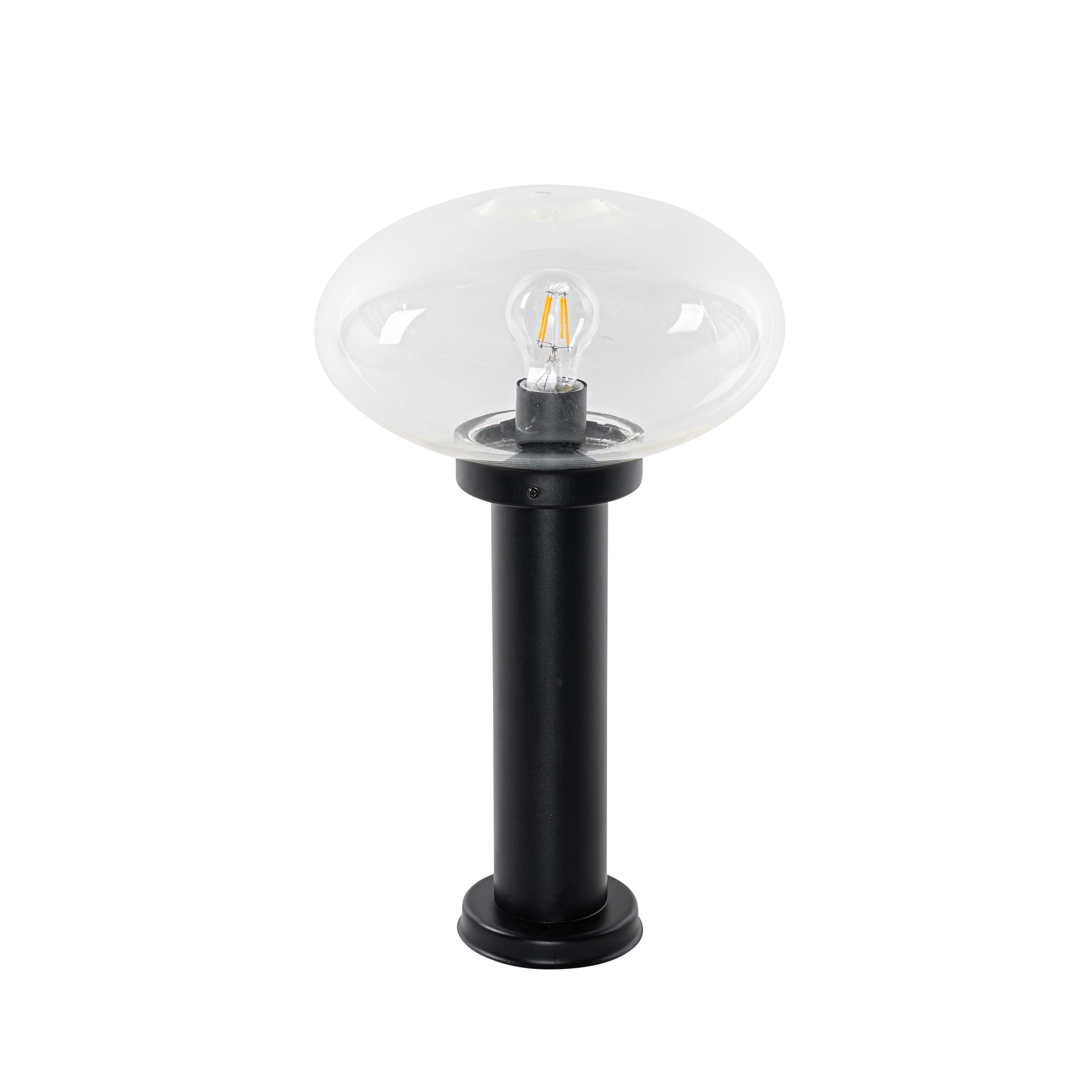 Farola moderna de exterior negra 50 cm - Elly