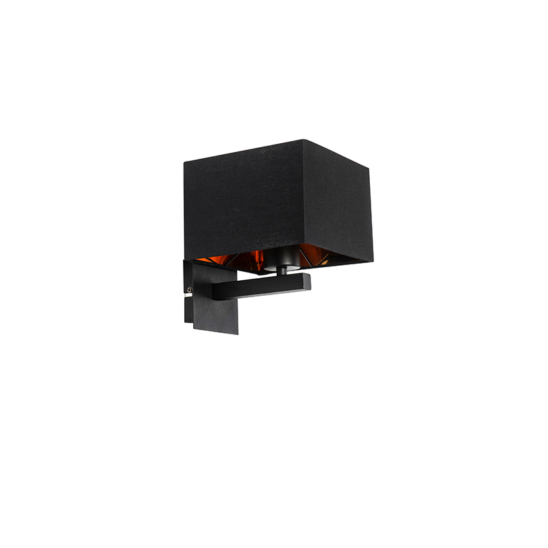 Moderne Wandleuchte schwarz mit Gold - VT 1
