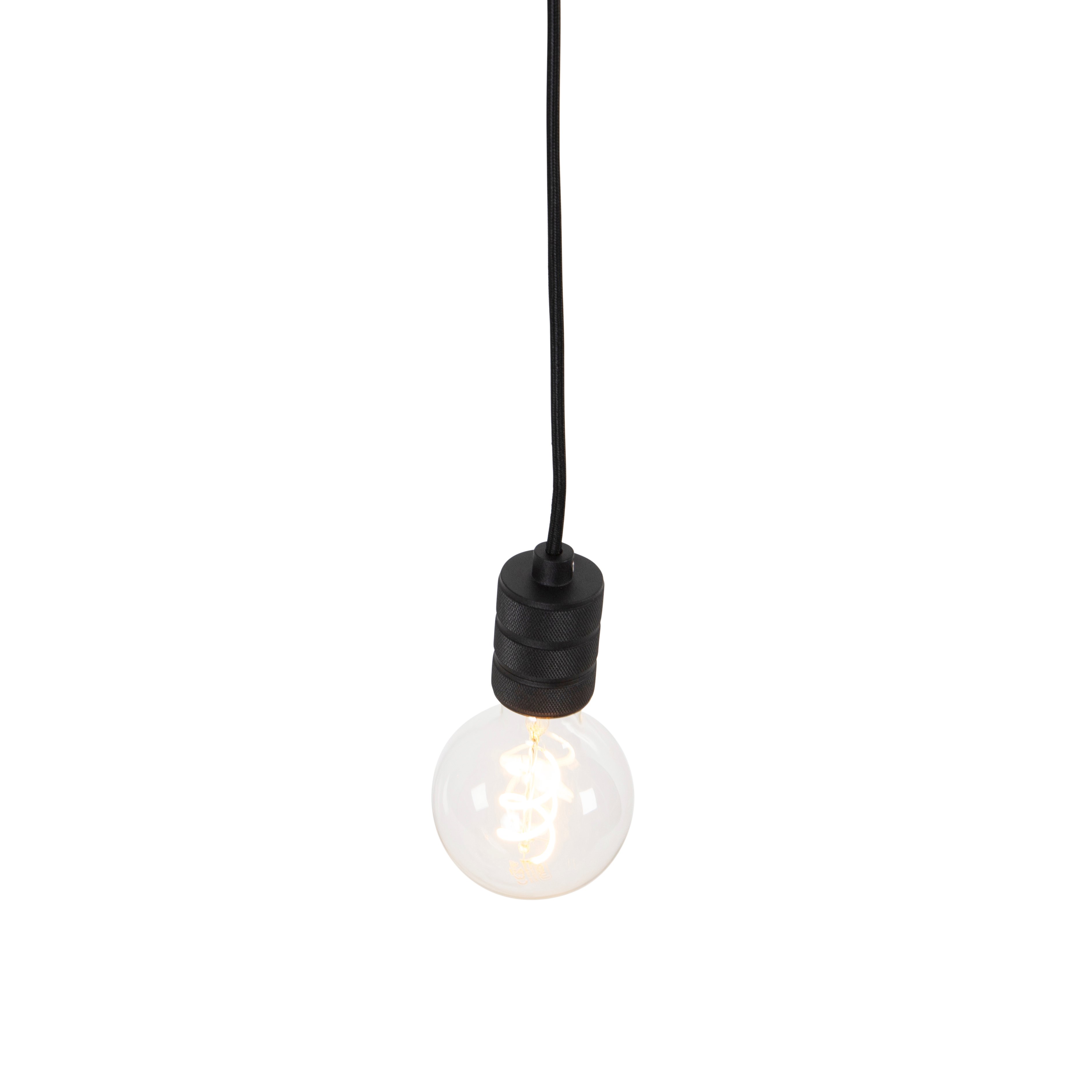 QAZQA Lampada a sospensione cavalux - Design - Acciaio - Nero - Oblungo  Max. 1 x Watt