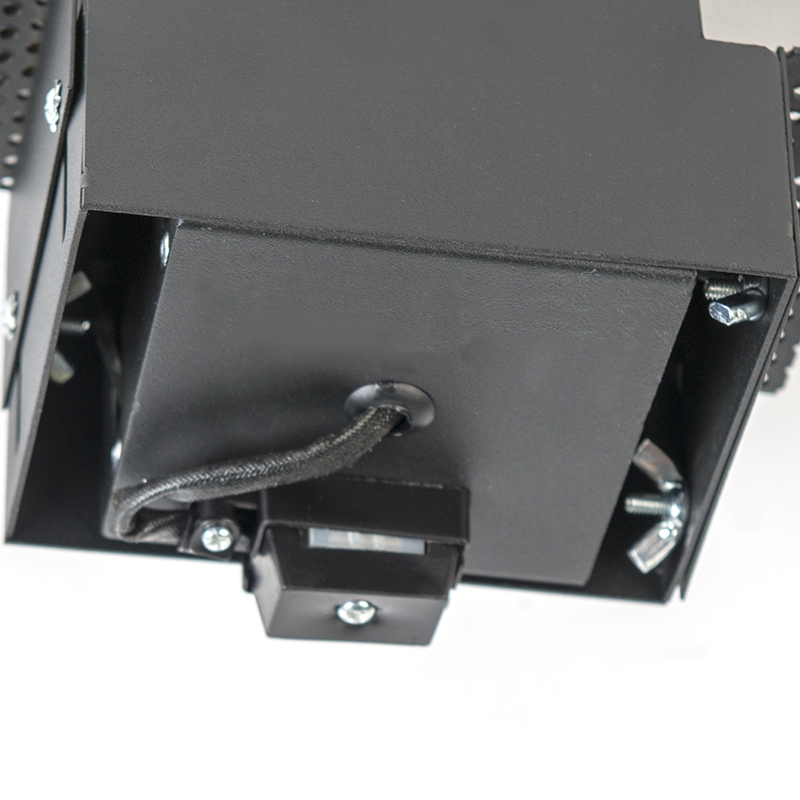 Spot encastré noir GU10 orientable et inclinable sans bordure - Oneon