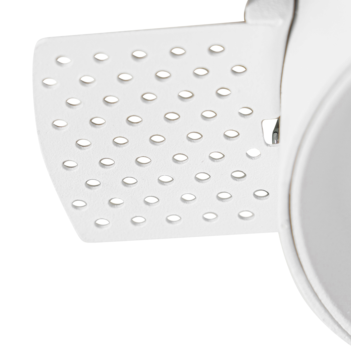 Set of 6 Modern Recessed Spotlights White GU10 Round Trimless - Oneon