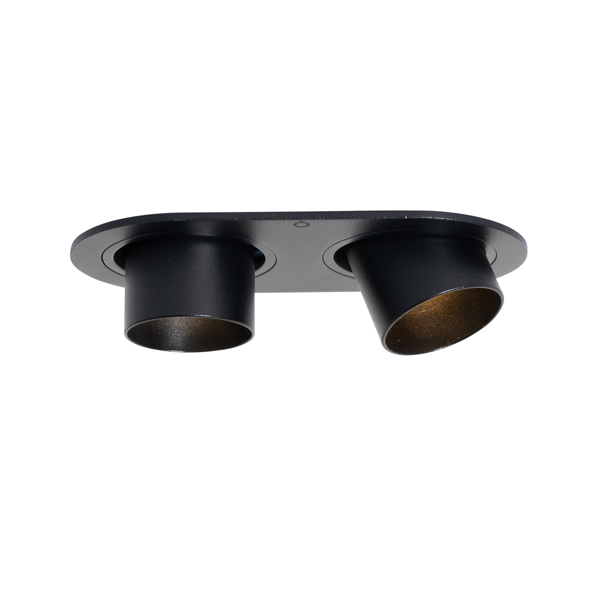 Set mit 6 Einbaustrahlern schwarz GU10 35mm neigbar 2-Licht - Installa
