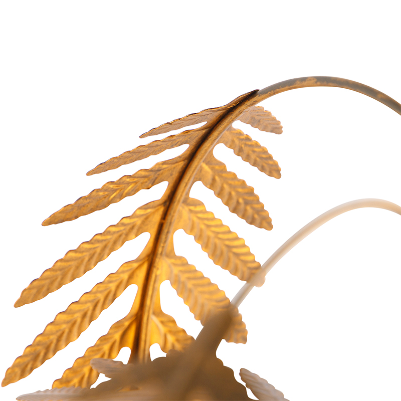 Art Deco Tischlampe Gold 3-Licht - Botanica