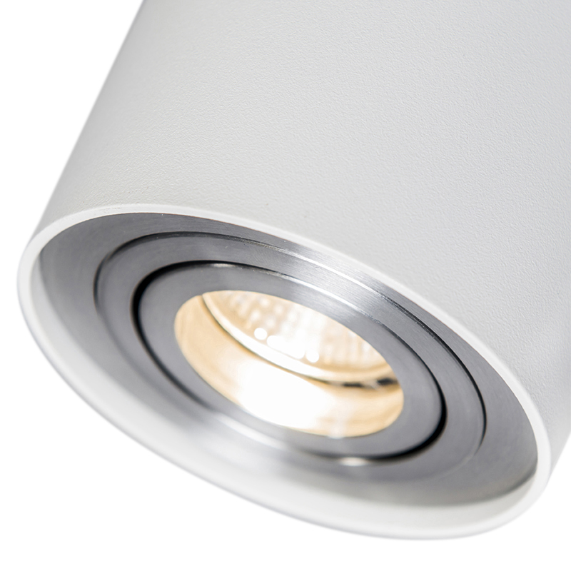 Set of 6 White Adjustable Spotlights - Rondoo Up