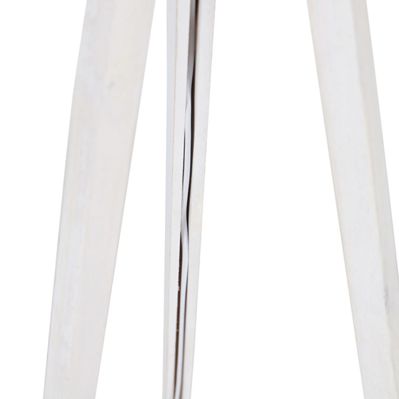 Modern Tripod Floor Lamp White with Linen Lampshade White 45 cm - Tripod Classic