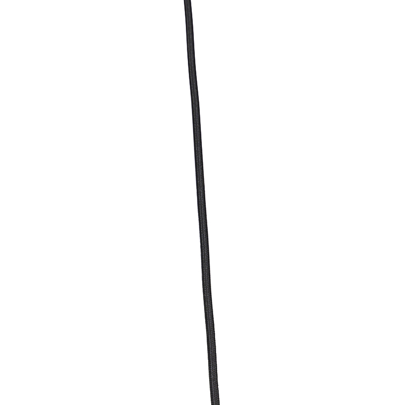 Modern Pendant Light Black with Yellow Shade 35 cm - Combi
