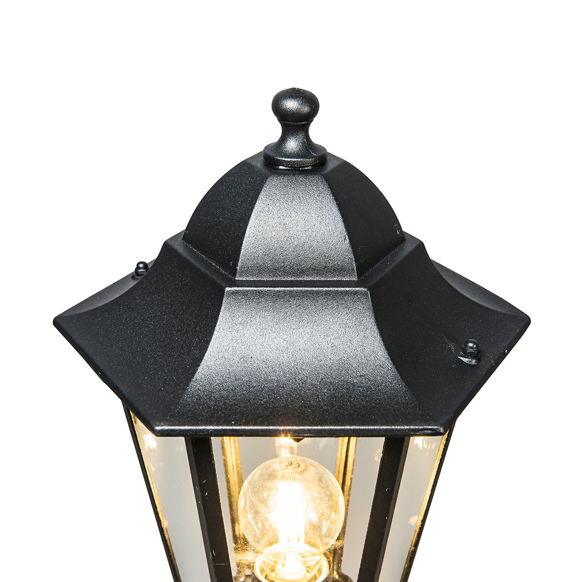 Lámpara de exterior de pie clásica negra 125 cm IP44 - New Orleans