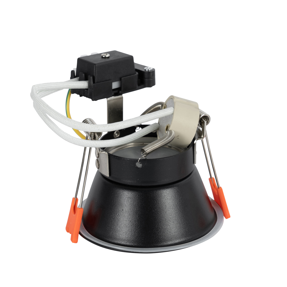 Faretto da incasso smart nero IP44 incl. Wifi GU10 50mm - Dept