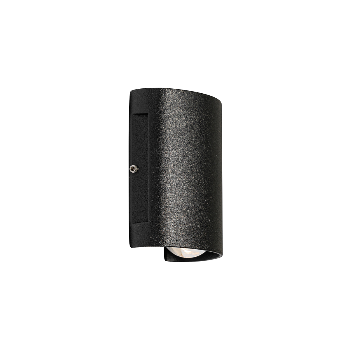 Aplique de pared exterior negro con LED 2 luces IP54 - Silly