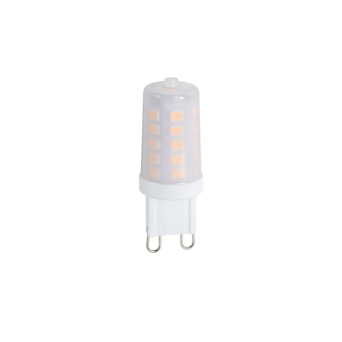 Set de 2 bombillas LED G9 regulables en 3 pasos, opal, 3 W, 250 lúmenes, 2700 K