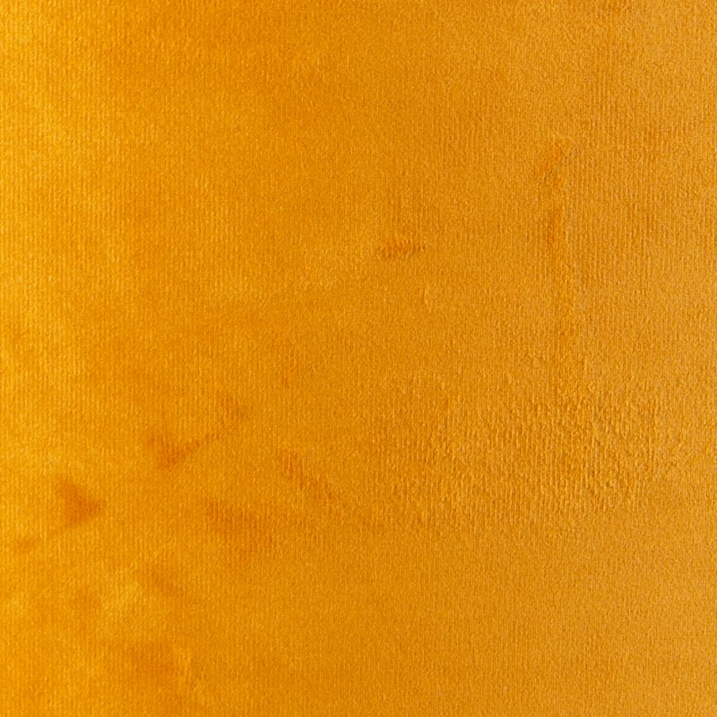 Abat-jour en velours jaune 50/50/25 avec intérieur doré