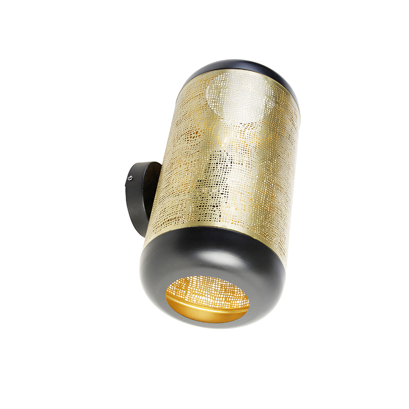 JOYINLED Vintage Wandleuchte Industriedesign - 2er Set Schwarz Mit E27 Fassung