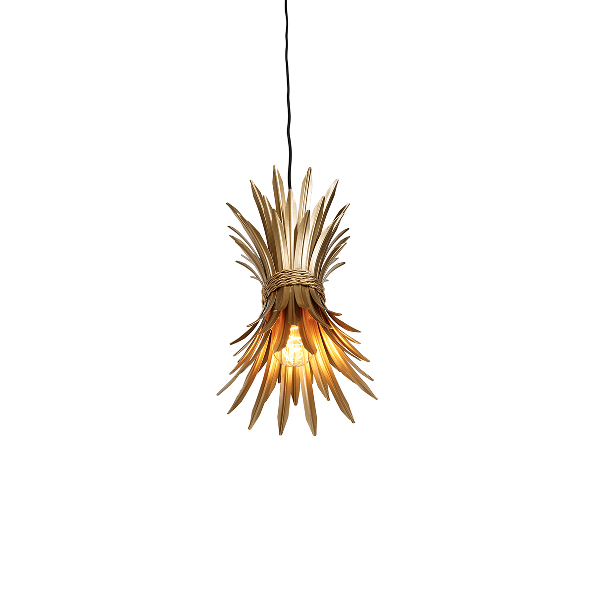 Lampada a sospensione Art Déco oro - Wesley