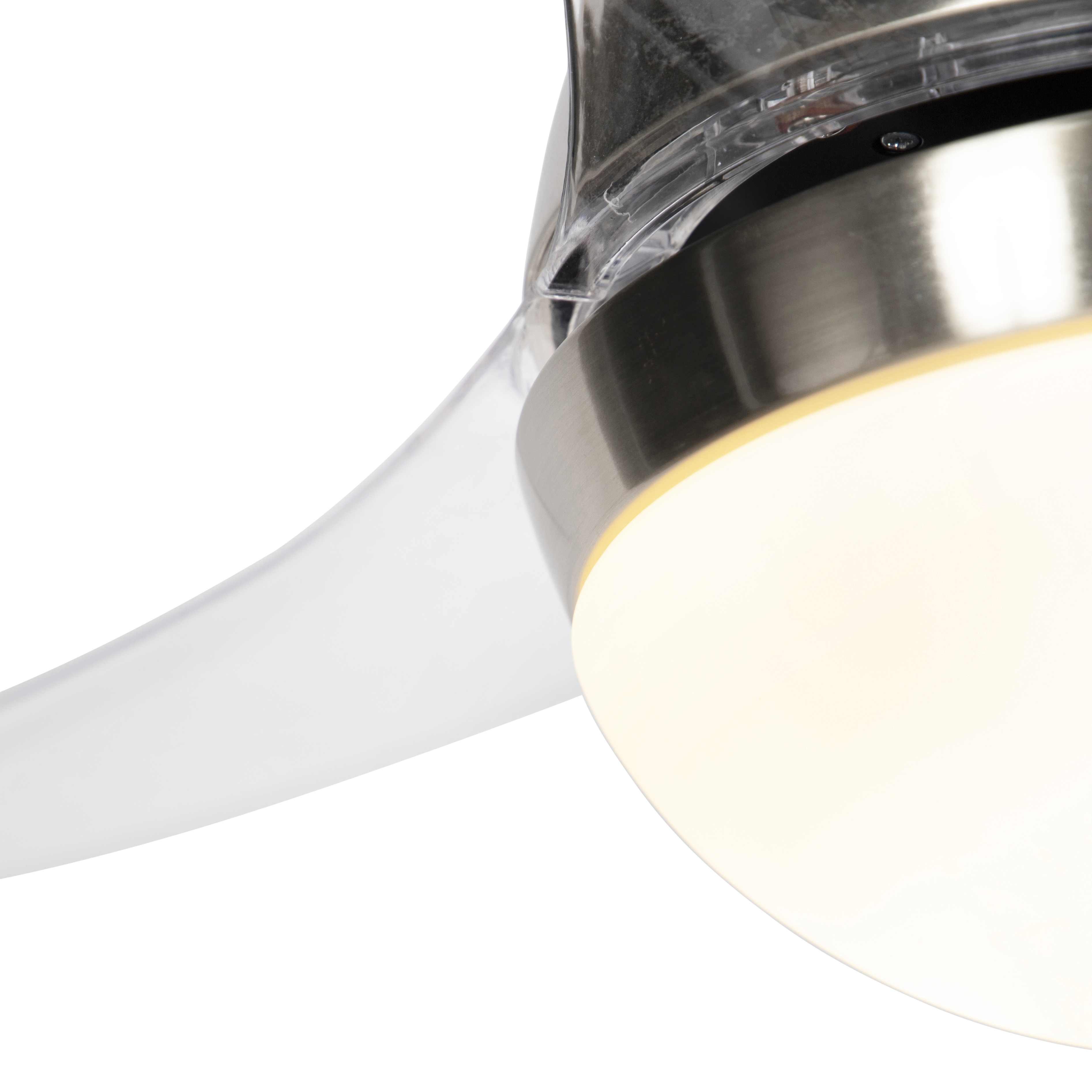 QAZQA Moderno Ventilador de techo con luz y mando a distancia con luz